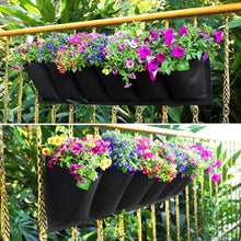 Load image into Gallery viewer, Waterproof vertical wall hanging flower bag with 6 bags
