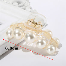 Load image into Gallery viewer, New large pearl hair grabbing clip large size hairpin
