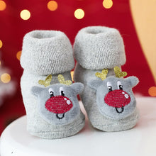 Load image into Gallery viewer, Baby Christmas Socks Winter Thick Terry Socks
