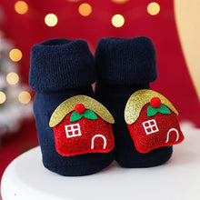 Load image into Gallery viewer, Baby Christmas Socks Winter Thick Terry Socks
