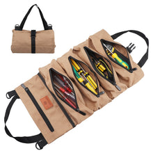 Load image into Gallery viewer, Canvas Foldable roll pack Tool bag suspension Multi-function Car Hanging bag
