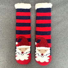 Load image into Gallery viewer, Christmas Fuzzy Slipper Socks Womens Floor Sock
