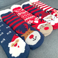 Load image into Gallery viewer, Christmas Fuzzy Slipper Socks Womens Floor Sock
