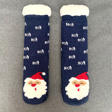 Load image into Gallery viewer, Christmas Fuzzy Slipper Socks Womens Floor Sock
