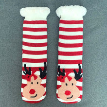 Load image into Gallery viewer, Christmas Fuzzy Slipper Socks Womens Floor Sock
