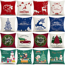 Load image into Gallery viewer, A set of 4-piece 18x18in Christmas Pillow Covers
