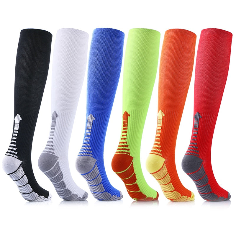 Compression Socks Sports Running Women Men Marathons Over Knee Stockings