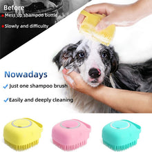 Load image into Gallery viewer, Dog Bath Brush Comb Silicone SPA Shampoo Massage Brush
