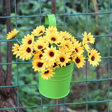Load image into Gallery viewer, Fashionable and colorful vertical metal flowerpot hanging bucket
