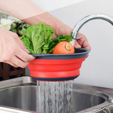 Load image into Gallery viewer, Foldable Drain Basket Colander Fruit Vegetable Washing Basket
