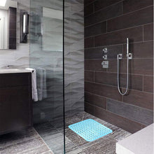 Load image into Gallery viewer, Square Shower Mats Non Slip Bath Mat with with Drain Holes
