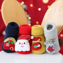 Load image into Gallery viewer, Baby Christmas Socks Winter Thick Terry Socks
