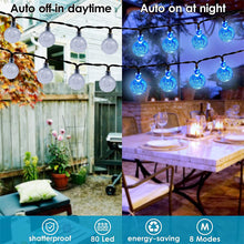 Load image into Gallery viewer, Solar String Lights Outdoor  Led Crystal Globe Patio Light for Garden Party Decor
