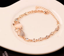 Load image into Gallery viewer, Rose Gold Alloy Lovely Cat Bracelets for Women
