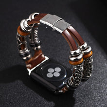 Load image into Gallery viewer, Retro handmade Apple watch strap 38mm 40mm 42mm 44mm
