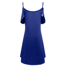 Load image into Gallery viewer, Women&#39;s Summer Dresses Casual Dress Cold Shoudler Robe Ruffle Sleeves Dresses
