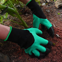 Load image into Gallery viewer, 4 Hand claw ABS plastic gardening rubber gloves
