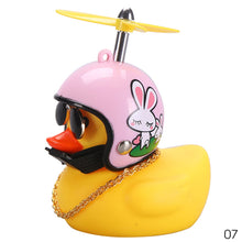 Load image into Gallery viewer, With Helmet Broken Wind Small Yellow Duck  Bike Motor Without Lights
