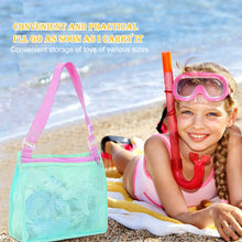 Load image into Gallery viewer, Children&#39;s beach net bag toy shell collection bag
