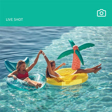 Load image into Gallery viewer, Rooxin mermaid inflatable swimming ring with backrest
