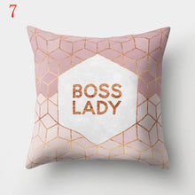 Load image into Gallery viewer, Geometric Printed Polyester Throw Pillow Cases Sofa Cushion Cover
