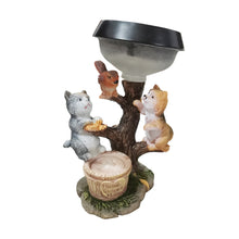 Load image into Gallery viewer, Small Animal Sculpture Resin Craft Statue LED Solar Lamp
