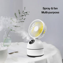 Load image into Gallery viewer, USB Charging Office Desktop Humidifier Spray Fan Air Conditioning Fan
