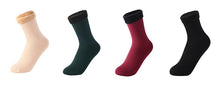 Load image into Gallery viewer, 3 Pairs/Set Women&#39;s Winter Warm Socks Thicken Thermal Nylon Solid Color Socks
