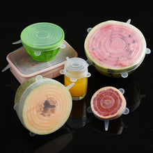 Load image into Gallery viewer, 6Pcs silicone telescopic cover kitchen tool accessories reusable elastic food cover
