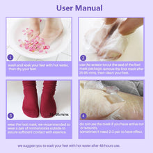 Load image into Gallery viewer, 6Pcs Lavender/Aloe Foot Mask Remove Dead Skin Foot Peeling Mask
