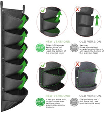 Load image into Gallery viewer, Waterproof vertical wall hanging flower bag with 6 bags
