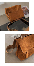 Load image into Gallery viewer, Nubuck PU leather women&#39;s Retro large capacity shoulder bag
