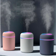 Load image into Gallery viewer, Portable air humidifier 300ml ultrasonic essential oil diffuser USB mist cooler purifier
