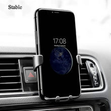 Load image into Gallery viewer, Universal Gravity Auto Phone Holder Car Air Vent Clip Mount Mobile Phone Holder
