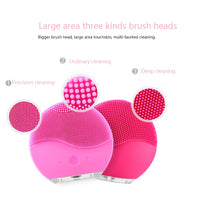 Load image into Gallery viewer, Electric Face Brush Vibration Massager Facial Silicone Cleansing Brush
