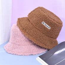 Load image into Gallery viewer, Lamb Faux Fur Bucket Hat Winter Warm Teddy Velvet Hats for Women

