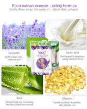 Load image into Gallery viewer, 6Pcs Lavender/Aloe Foot Mask Remove Dead Skin Foot Peeling Mask
