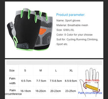 Load image into Gallery viewer, Silicone Anti-slip Anti-sweat Cycling Gloves Men Women Half Finger Gloves
