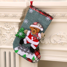 Load image into Gallery viewer, New Gift Bag Linen Large Christmas Socks Christmas Decorations
