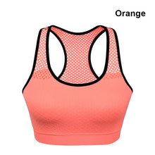 Load image into Gallery viewer, Quick drying mesh  Top shockproof fitness women&#39;s bra removable cushion
