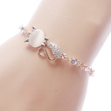 Load image into Gallery viewer, Rose Gold Alloy Lovely Cat Bracelets for Women

