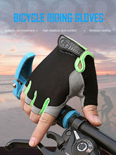 Load image into Gallery viewer, Silicone Anti-slip Anti-sweat Cycling Gloves Men Women Half Finger Gloves
