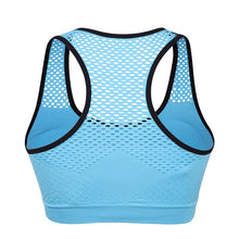Load image into Gallery viewer, Quick drying mesh  Top shockproof fitness women&#39;s bra removable cushion

