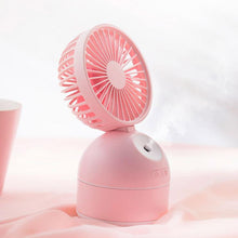 Load image into Gallery viewer, USB Charging Office Desktop Humidifier Spray Fan Air Conditioning Fan
