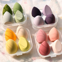 Load image into Gallery viewer, 4/pcs Cosmestic Sponge Egg Tool Wet and Dry Use
