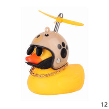 Load image into Gallery viewer, With Helmet Broken Wind Small Yellow Duck  Bike Motor Without Lights
