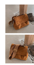 Load image into Gallery viewer, Nubuck PU leather women&#39;s Retro large capacity shoulder bag
