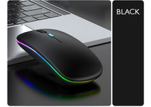 Load image into Gallery viewer, RGB Wireless Mouse Bluetooth Mouse Gamer Rechargeable
