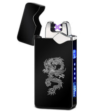 Load image into Gallery viewer, With LED power display windproof double arc lighter plasma charging USB
