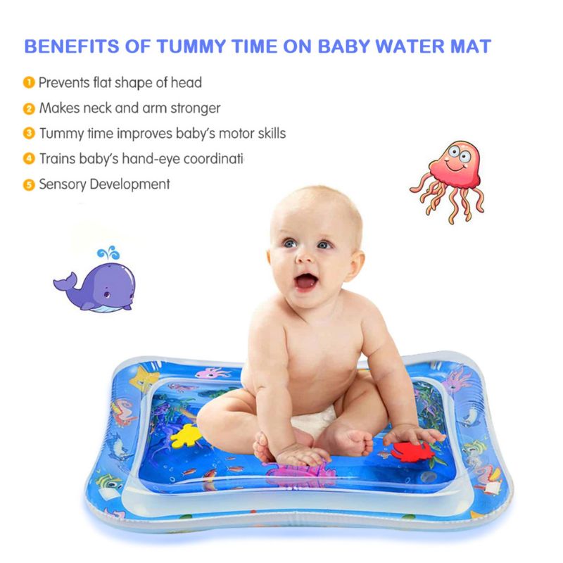 Sea Animal Print Baby Inflatable Play Mat